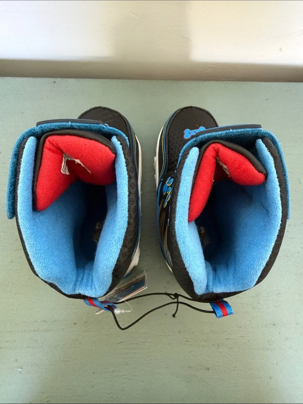Toddler Winter Snow Boots Light Up Boys Blue Paw Patrol Chase Marshall Size 8